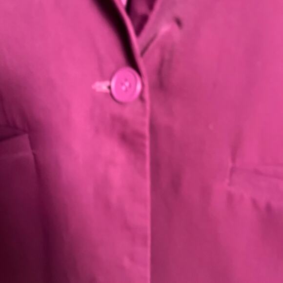 Endless Rose Purple Single Breasted Peak Lapel Blazer Jacket Size Large - Picture 12 of 14